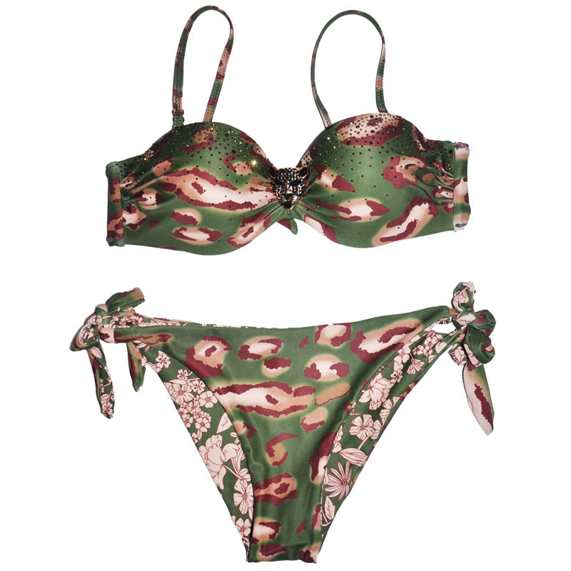 Gathering One-piece Swimwear