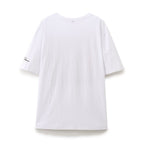 Women Clothing Summer Contrast Color Girl Pattern Pullover Round Neck Short Sleeve