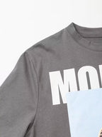 Women's Summer Women Clothing All Match Loose Simple Printed T Shirt