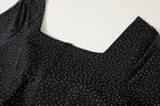 Women's 's V-Neck Long-Sleeve Maxi Dress