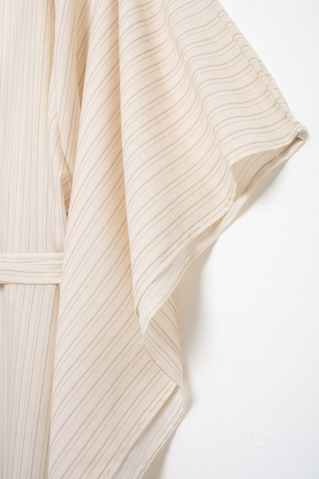 Women's Summer Striped Loose Waist Lace Up Dress