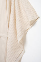 Women's Summer Striped Loose Waist Lace Up Dress