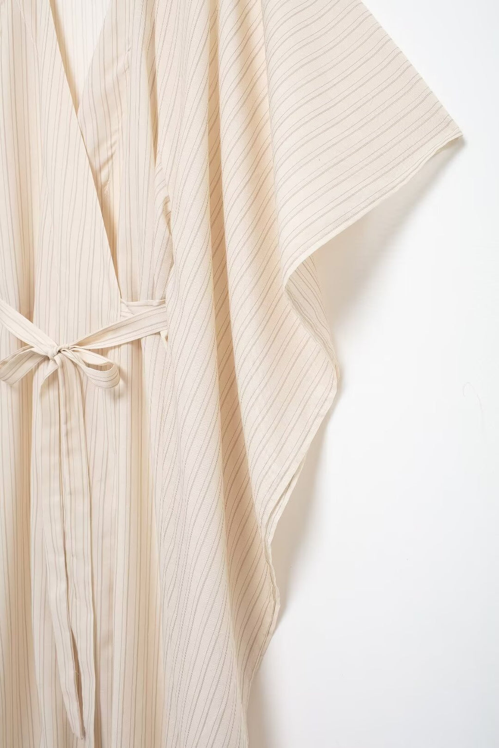 Women's Summer Striped Loose Waist Lace Up Dress