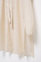 Women's Summer Striped Loose Waist Lace Up Dress