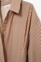 Women's Summer Striped Midi Dress Striped Pajama Pants Suit