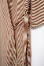 Women's Summer Striped Midi Dress Striped Pajama Pants Suit