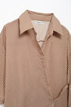 Women's Summer Striped Midi Dress Striped Pajama Pants Suit