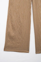 Women's Summer Striped Midi Dress Striped Pajama Pants Suit
