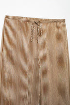 Women's Summer Striped Midi Dress Striped Pajama Pants Suit