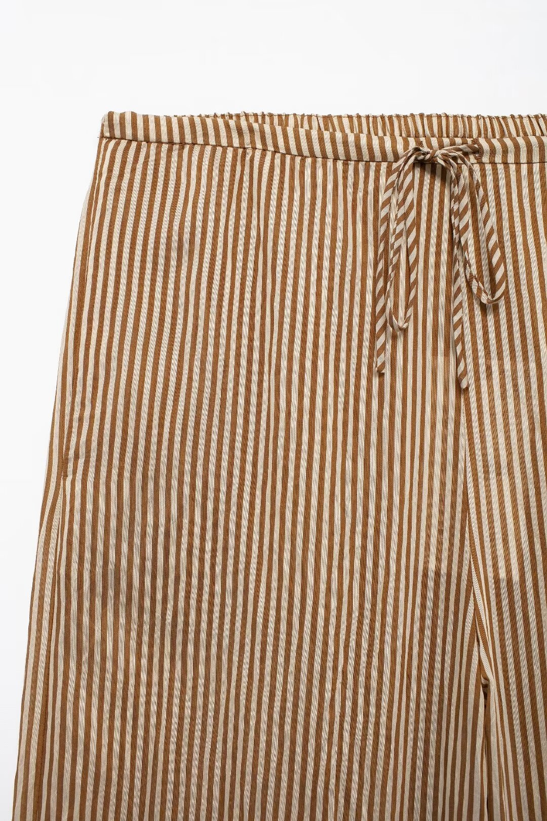Women's Summer Striped Midi Dress Striped Pajama Pants Suit