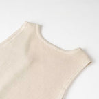 Summer Elegance Sleeveless Round Neck Slim Knit Dress