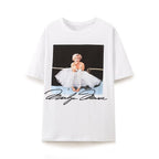 Women's Marilyn Monroe Graphic Print Short Sleeve T-Shirt