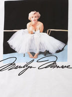 Women's Marilyn Monroe Graphic Print Short Sleeve T-Shirt