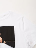 Women's Marilyn Monroe Graphic Print Short Sleeve T-Shirt