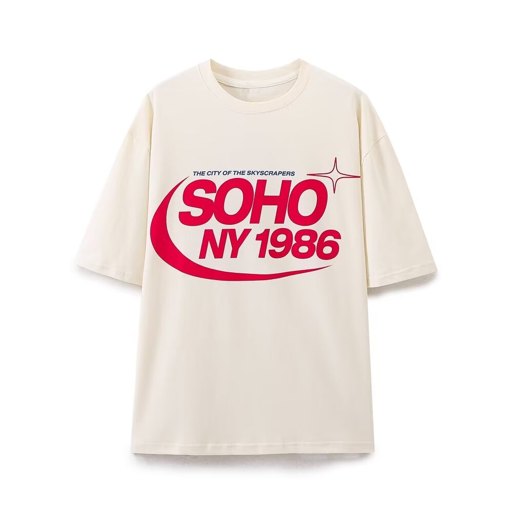 Women's Summer Women Clothing Simple Casual All Match Printed T Shirt