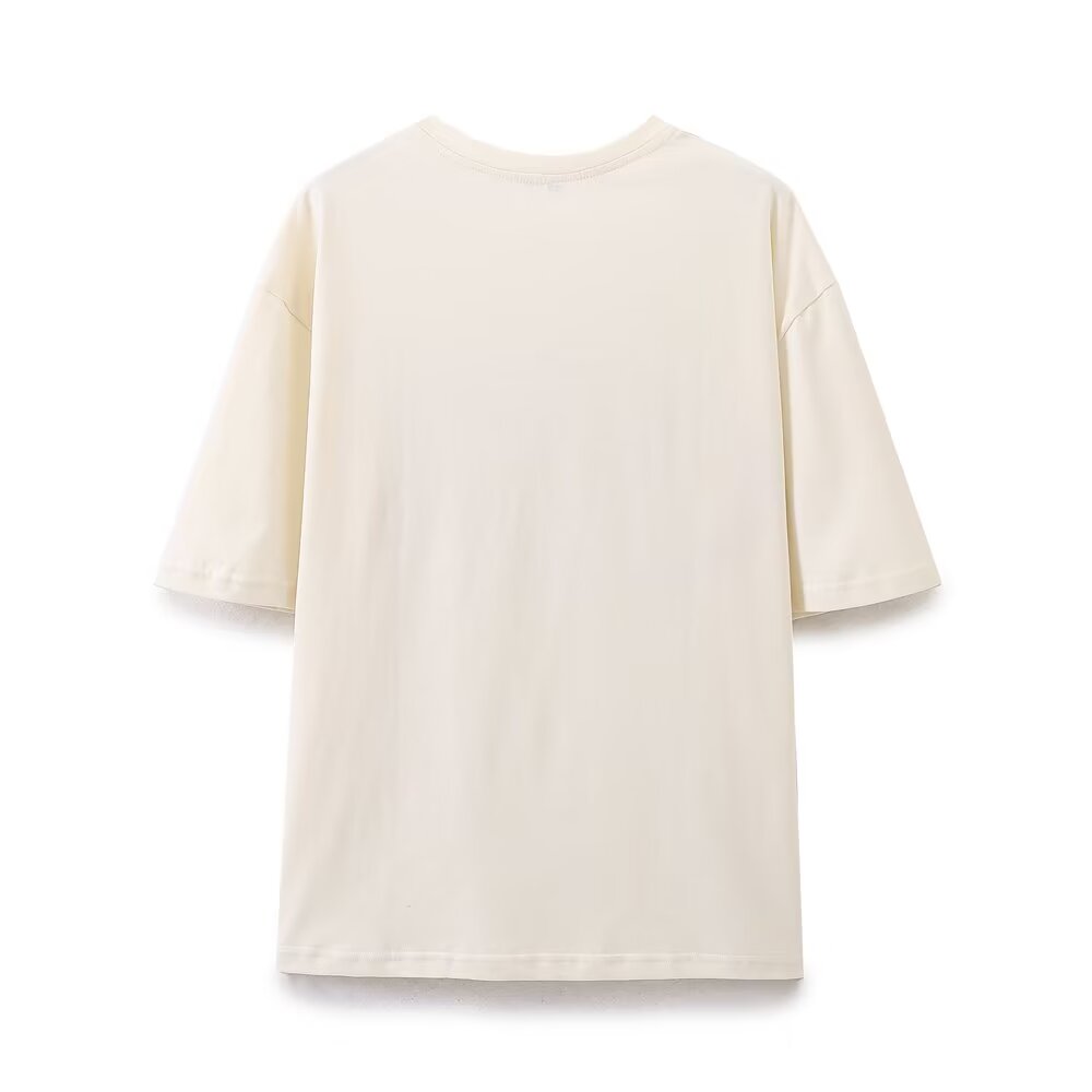 Women's Summer Women Clothing Simple Casual All Match Printed T Shirt