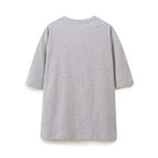 Women's Summer Women Clothing Fashionable Simple Gray All Match Printed T Shirt
