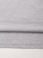 Women's Summer Women Clothing Fashionable Simple Gray All Match Printed T Shirt
