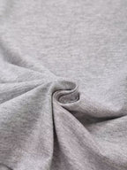 Women's Summer Women Clothing Fashionable Simple Gray All Match Printed T Shirt