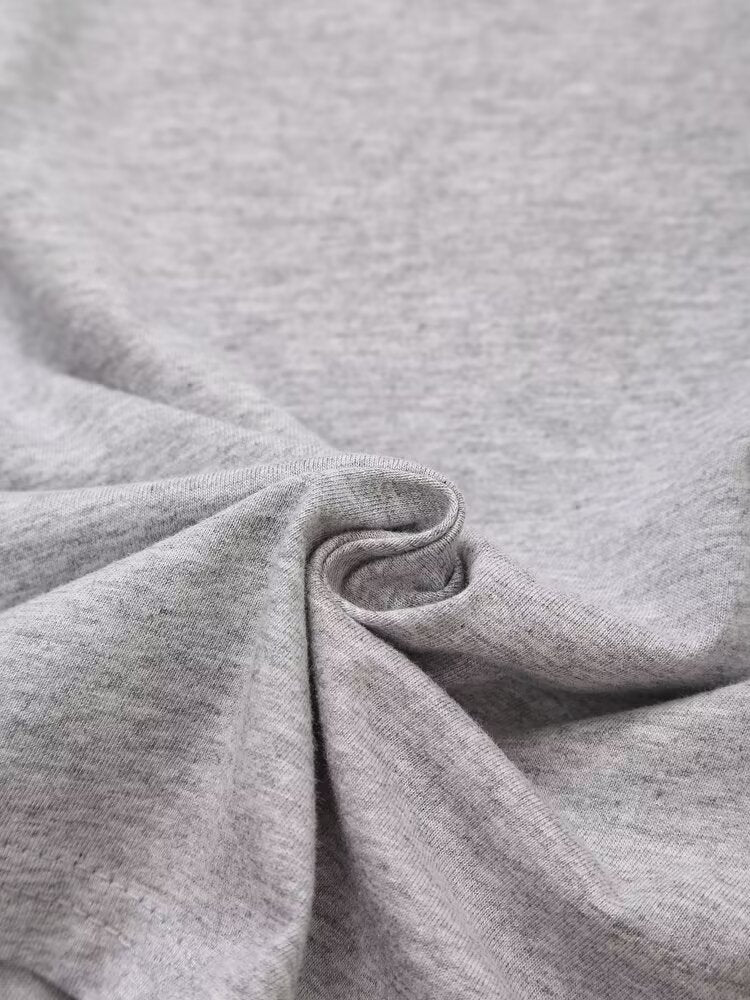 Women's Summer Women Clothing Fashionable Simple Gray All Match Printed T Shirt
