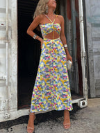 Same Printed Sling Maxi Dress