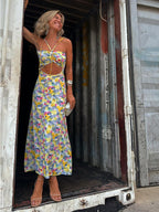 Same Printed Sling Maxi Dress