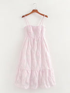 Women's Smocked Floral Maxi Dress