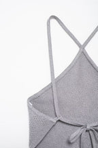 Bright Backless Knit Crop Vest