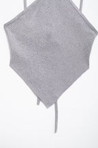 Bright Backless Knit Crop Vest