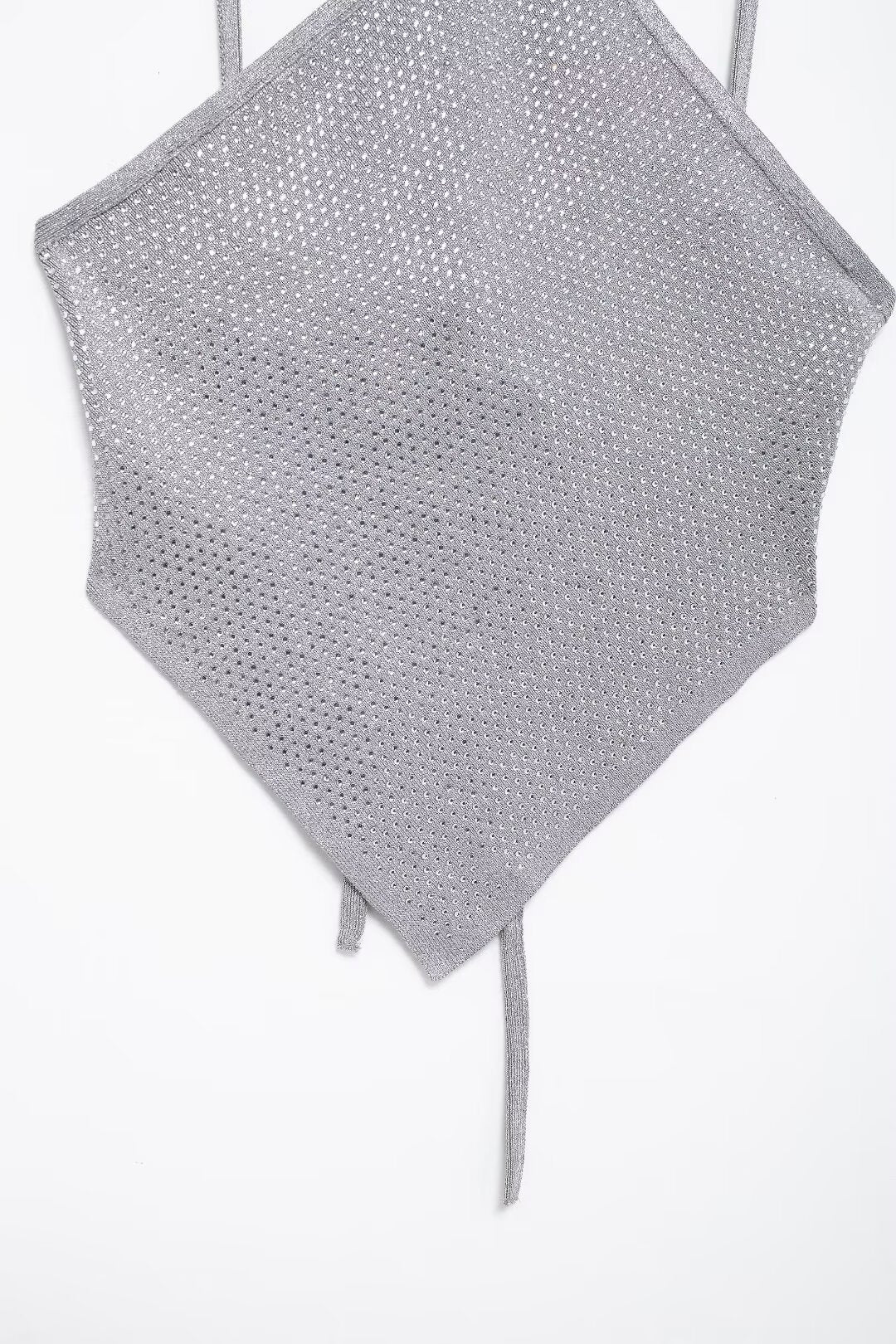 Bright Backless Knit Crop Vest
