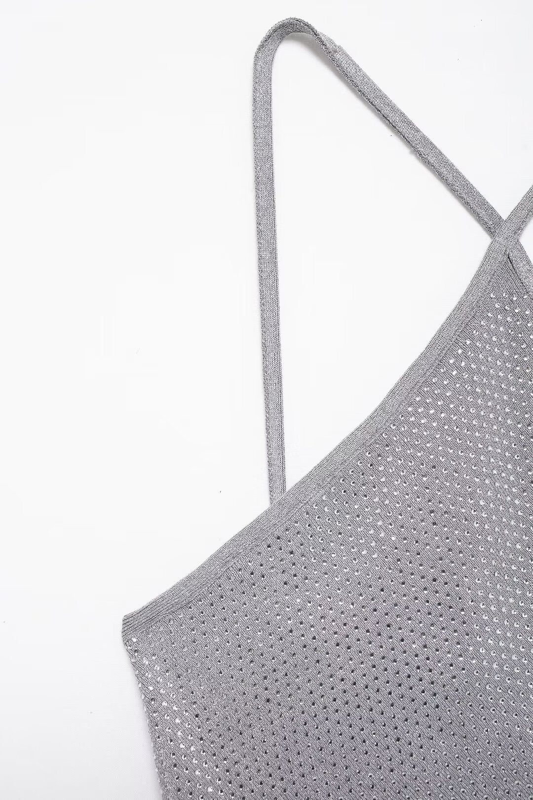 Bright Backless Knit Crop Vest