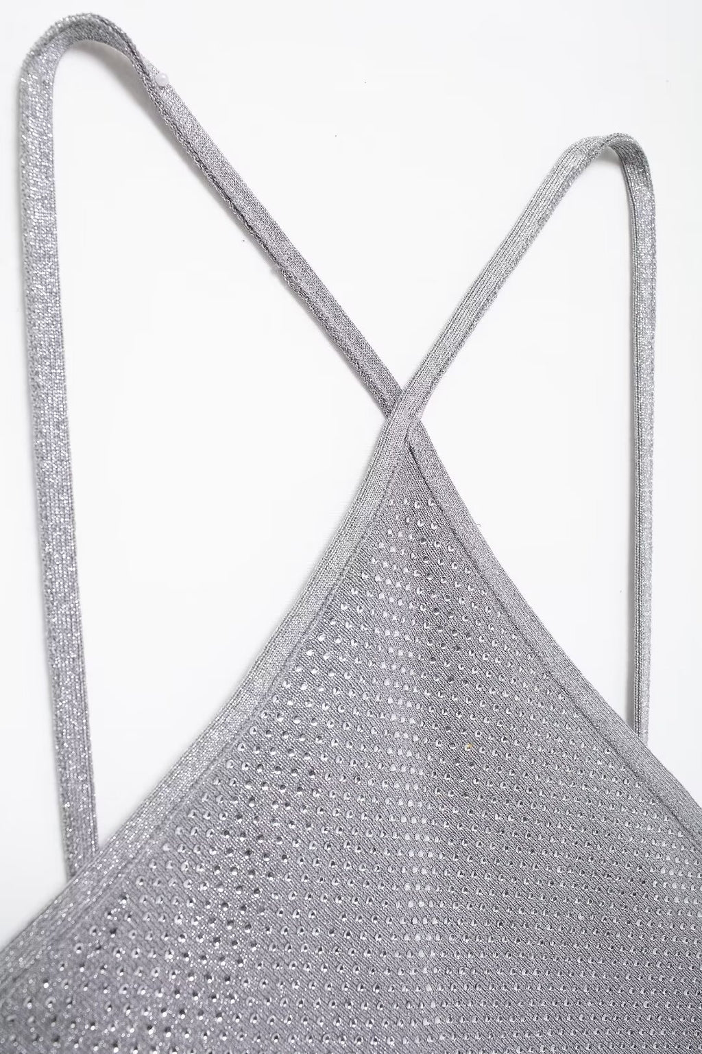 Bright Backless Knit Crop Vest