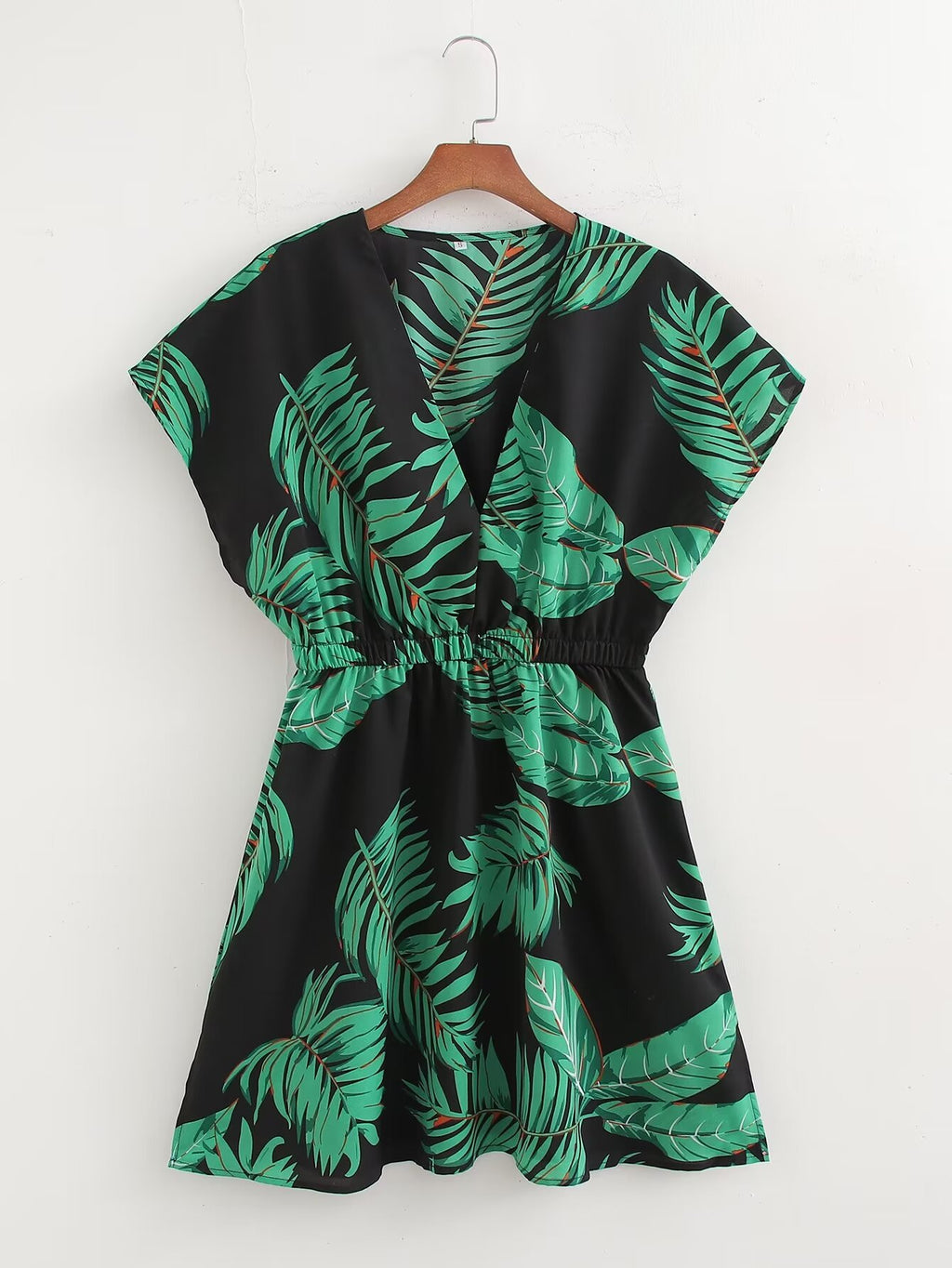 Chiffon Print Strapless Dress