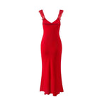 Backless Sling Dress Mid Length