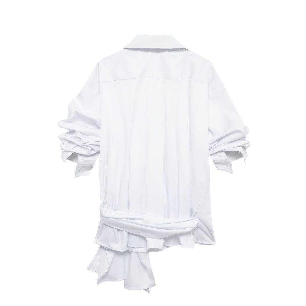 Bowknot Poplin Shirt for Women