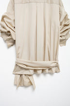Bowknot Poplin Shirt for Women