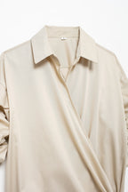 Bowknot Poplin Shirt for Women
