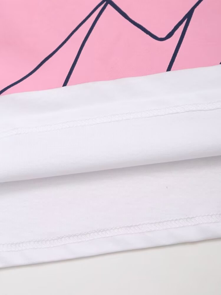 Women’s White Cotton Graphic Short Sleeve T-Shirt