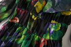 Women's 's Printed Tie-Up Dress