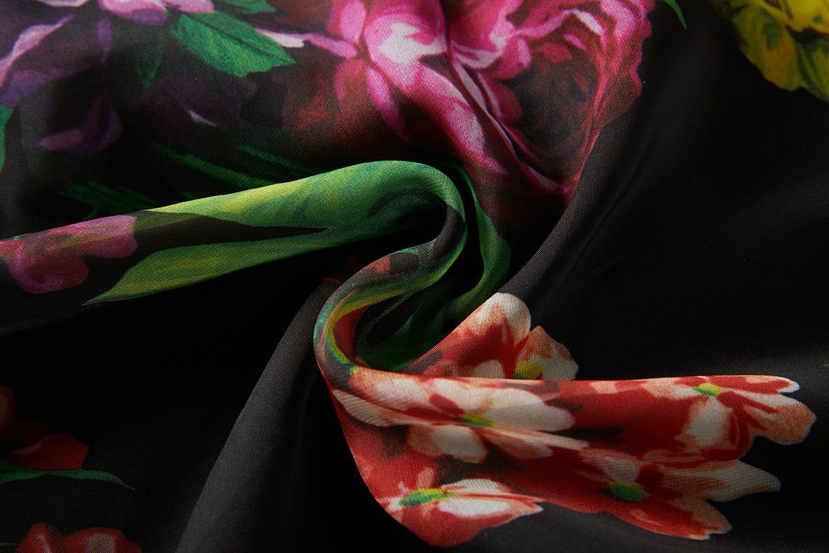 Women's 's Printed Tie-Up Dress