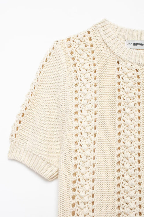 Summer Women Clothing Casual Simple All Matching Short Sleeved Knitwear