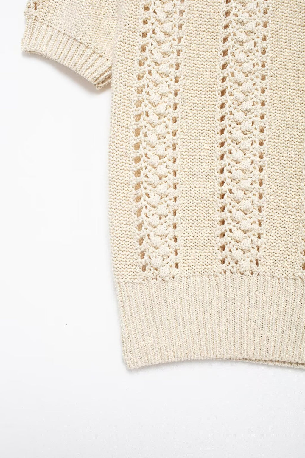 Summer Women Clothing Casual Simple All Matching Short Sleeved Knitwear
