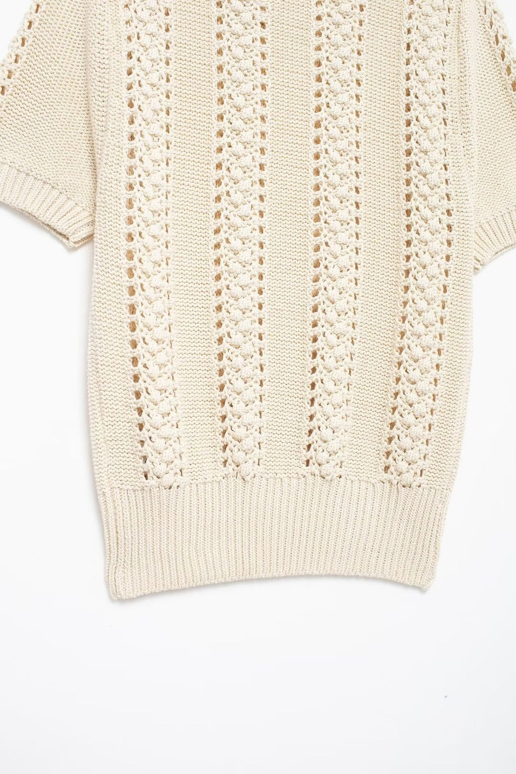 Summer Women Clothing Casual Simple All Matching Short Sleeved Knitwear