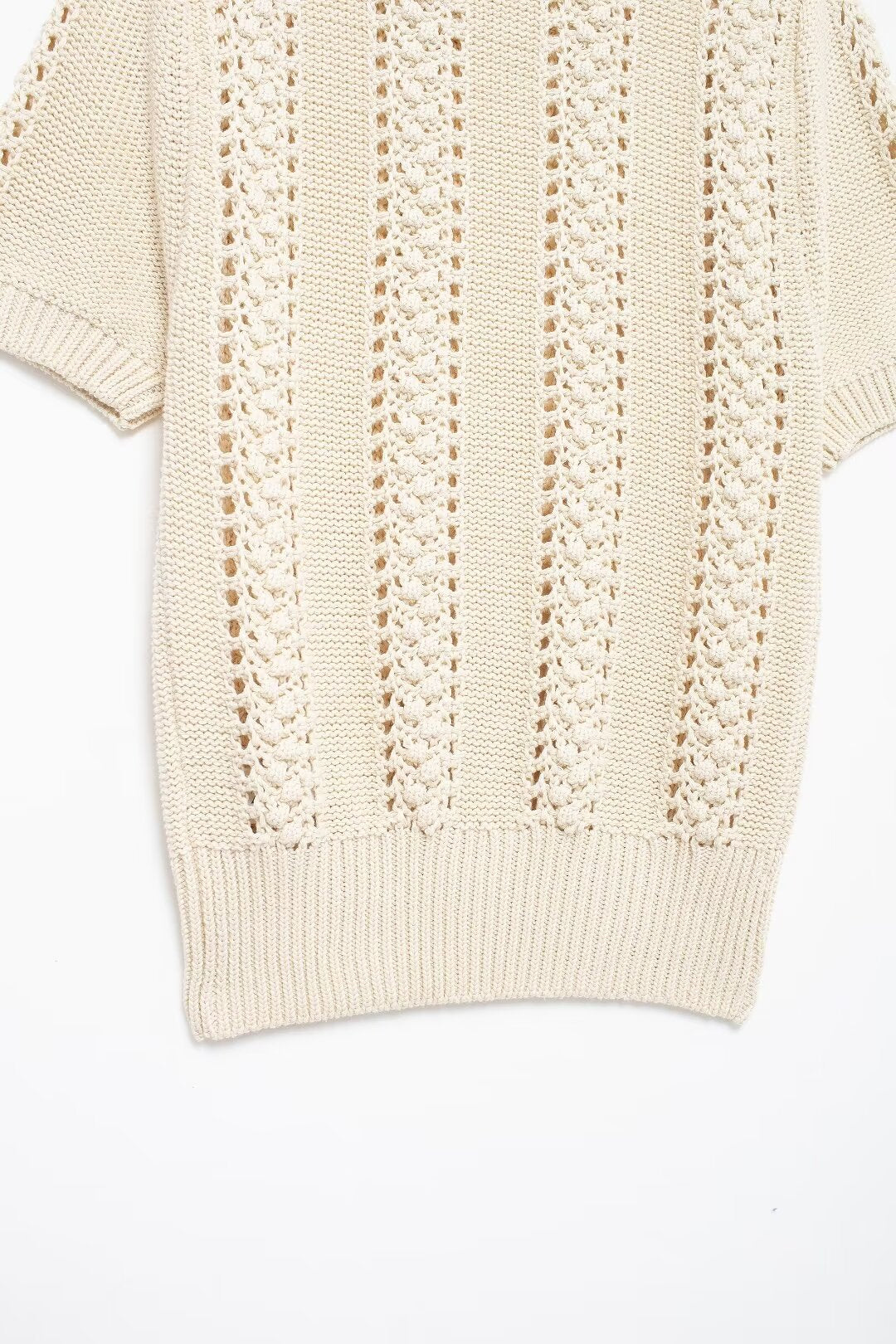 Summer Women Clothing Casual Simple All Matching Short Sleeved Knitwear
