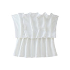 's Tube Top Bud Pleated Niche Design Wrap Top