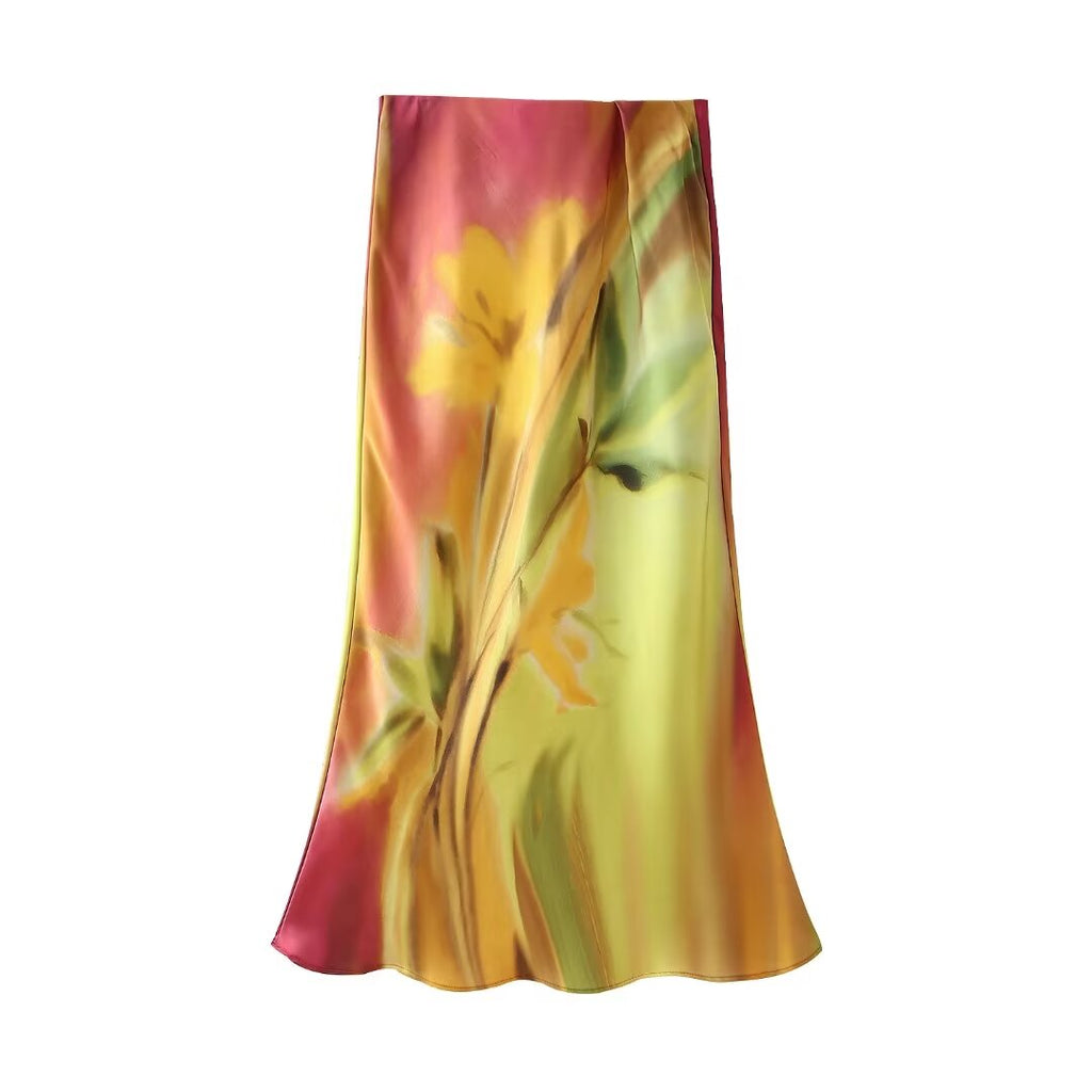 Women's Tie-Dye Skirt Set