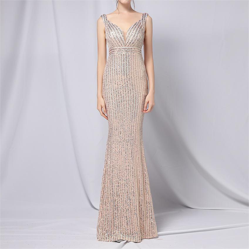 Women's Sequin Fishtail Formal Dress