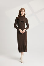 Women's 's Bow Knit Sweater Vest & Dress Set