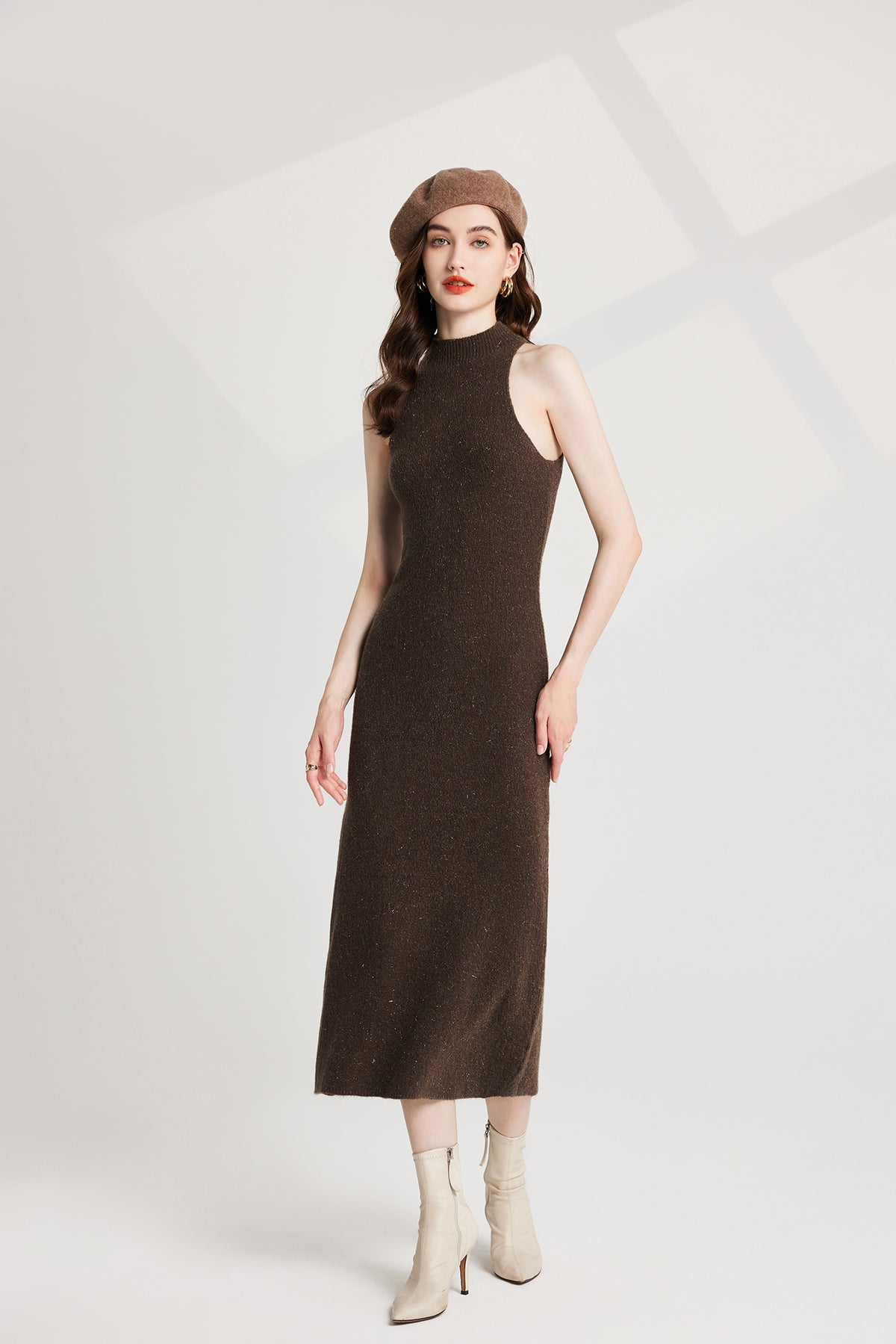 Women's 's Bow Knit Sweater Vest & Dress Set