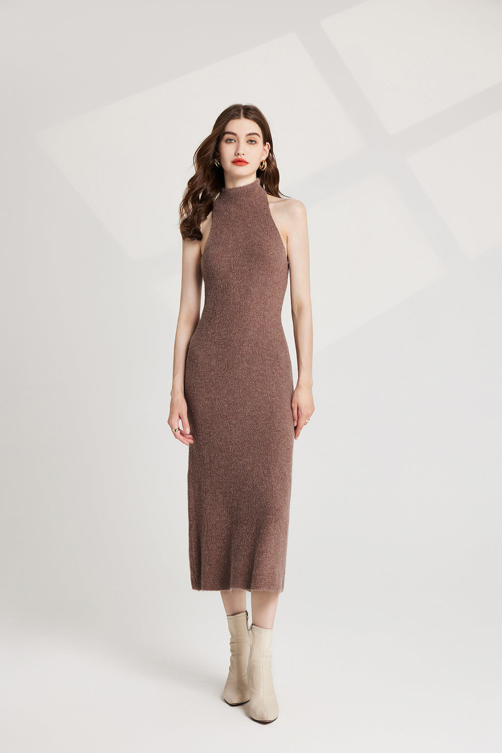 Women's 's Bow Knit Sweater Vest & Dress Set
